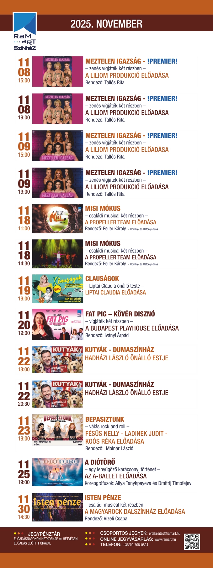 Novemberi műsoraink