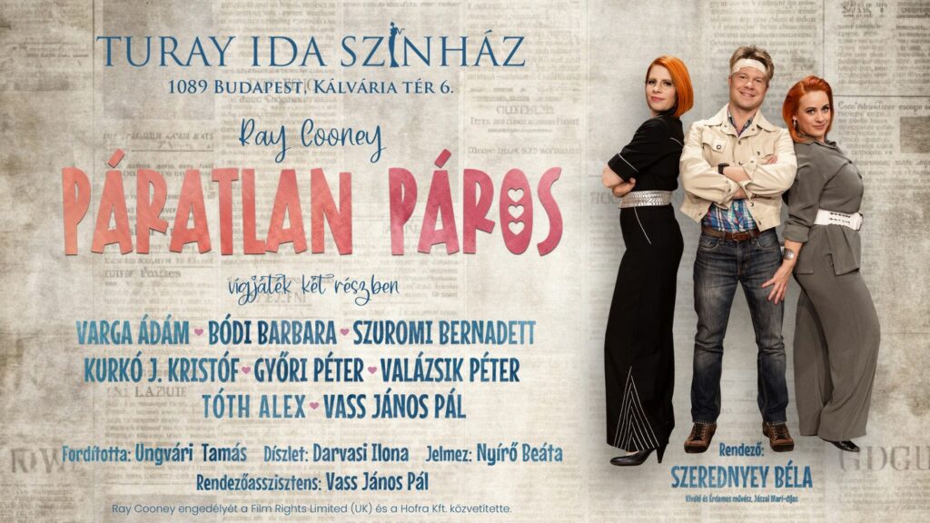 Páratlan páros - Turay Ida Színház előadása RaM-ArT Színházban